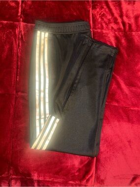 Adidas Black and Gold track sweats